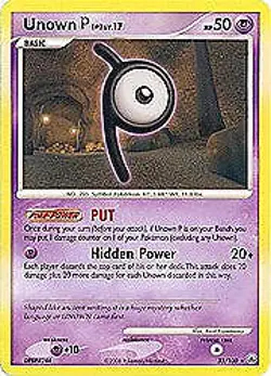 Pokemon Diamond and Pearl Majestic Dawn- Unown (Rare) Card 33/100 - Image 1