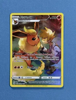 Flareon TG01/TG30 Trainer Gallery Brilliant Stars Pokemon Card Mint NM - Image 2