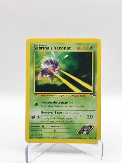 Sabrina's Venonat 96/132 Gym Heroes Set Unlimited - Common Pokemon Card Game - Image 1