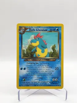 Dark Croconaw 32/105 Neo Destiny Unlimited Edition Pokemon Card Game TCG - Image 1