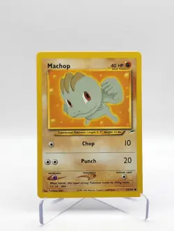 Machop 73/105 Common Neo Destiny Unlimited Pokemon Card Game Tcg 2002 Vintage - Image 1