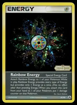 Pokemon Card - Rainbow Energy Legend Maker 81/92 Reverse Holo Stamped - Image 1