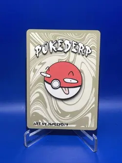 Pokederp Halloween Zombie Croc Holo Totodile 4/36 Custom Derpy Card - Image 2