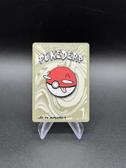 Pokederp Halloween Zombie Muddy Holo Mudkip 9/36 Custom Derpy Card - Image 2