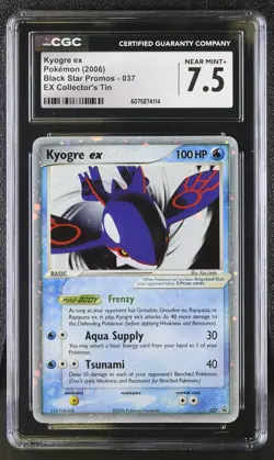 CGC 7.5 Kyogre ex 2006 Black Star Promos 037 Holo Pokemon Card - Image 1