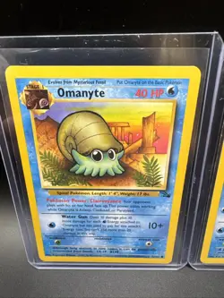 Omanyte 52/62 + Omastar 40/62 Bundle Pokemon Cards TCG Fossil - Image 2