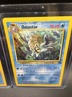 Omanyte 52/62 + Omastar 40/62 Bundle Pokemon Cards TCG Fossil - Image 3