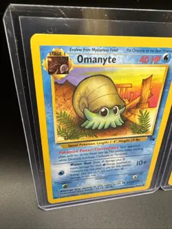 Omanyte 52/62 + Omastar 40/62 Bundle Pokemon Cards TCG Fossil - Image 4