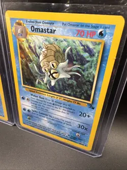 Omanyte 52/62 + Omastar 40/62 Bundle Pokemon Cards TCG Fossil - Image 5