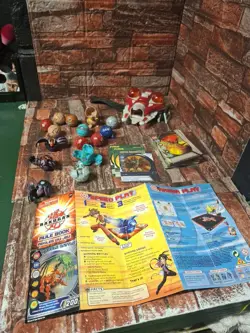 Lot of Bakugon brawlers/launcher and cards With Rule Book - Image 1