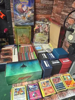 Huge Lot Of Pokemon/Magic/Yugioh Cards 23.5 Pounds Of Cards - Image 1