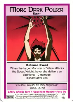 Sailor Moon CCG Premier Edition More Dark Power Event Trading Card - Image 1