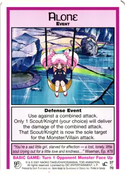 Sailor Moon Past & Future CCG Alone Event Card Trading Card - Image 1
