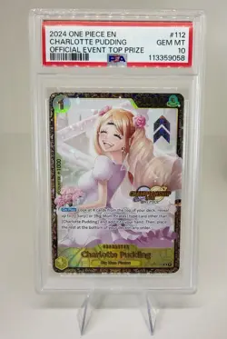 PSA 10 Charlotte Pudding Top 64 Championship Prize Card One Piece TCG - Image 1