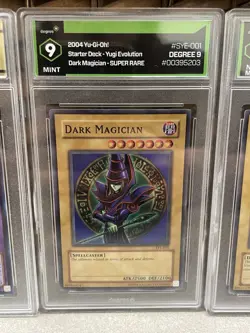 Graded Yugioh Card Lot Blue Eyes White Dragon Dark Magician SYE SKE 001 Degree - Image 3