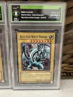 Graded Yugioh Card Lot Blue Eyes White Dragon Dark Magician SYE SKE 001 Degree - Image 4