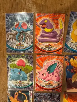 Pokemon Topps Cards Lot 1990s Featuring Pikachu, Psyduck, Charizard, Mewtwo Etc. - Image 2