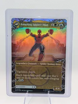 Magic The Gathering Marvel Spider-Man Peter Parker #0208 Mythic Borderless Foil - Image 2