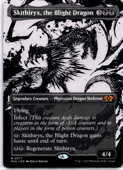 Skithiryx, the Blight Dragon Borderless NM MTG - Image 1