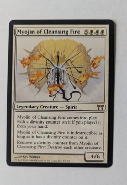 Magic Mtg Champions of Kamigawa Myojin of Cleansing Fire near mint - Image 1