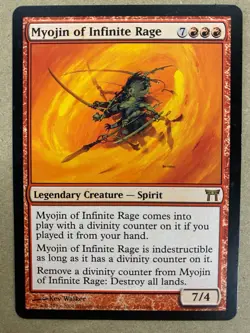 MTG 1x Myojin of Infinite Rage 181 Champions of Kamigawa Magic Gathering x1 LP - Image 1