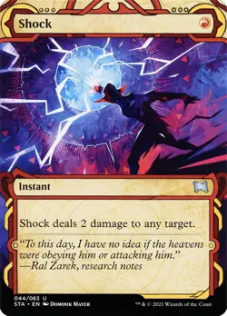 Shock (Foil Etched) 44 U Strixhaven: Mystical Archives STA MTG Foil - Image 1