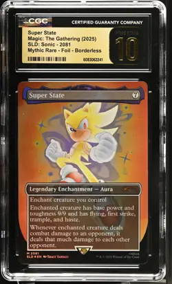 SUPER STATE Secret Lair Foil Mythic Sonic CGC Pristine 10 Pokemon [Nostalgium] - Image 1
