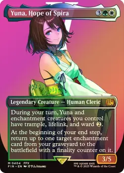 Yuna, Hope of Spira Foil Showcase Final Fantasy MTG NM - Image 1