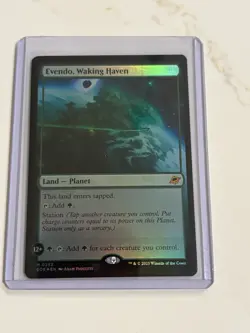 2025 Magic The Gathering MTG Evendo Waking Haven Edge Eternities Foil #0253 - Image 1