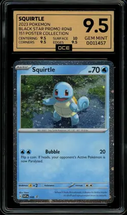 Pokemon Slab: Squirtle - 048 - SVP Black Star Promo - Grades OCE Gem Mint 9.5 - Image 1