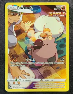 Rockruff TG07/TG30 Silver Tempest Trainer Gallery Ultra Rare Pokemon Card - Image 1