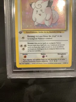 1999 Pokemon German Piepi Holo 1st Edition #5 Graded Beckett 7 NM JUST GRADED - Image 5