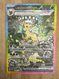 Leafeon ex - 144/131 - Pokemon Prismatic Evolutions Special Illustration Rare NM - Image 1