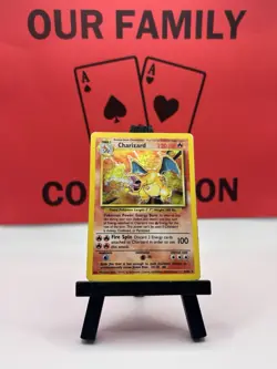 Charizard 4/102 Base Set Holo Rare Vintage 1999 WOTC Pokemon TCG MP - Image 1