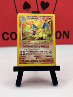 Charizard 4/102 Base Set Holo Rare Vintage 1999 WOTC Pokemon TCG MP - Image 2
