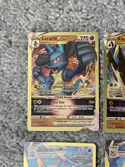Pokemon 6 Blackstar Promos Lucario,Jolteon,Leafeon&More Gold Foil Fan Art NM! - Image 2