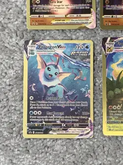 Pokemon 6 Blackstar Promos Lucario,Jolteon,Leafeon&More Gold Foil Fan Art NM! - Image 5