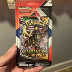 2 Pokemon Evolving Skies & Chilling Reign 2 pack Blister with Pin NEW & SEALED - Image 3