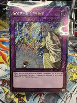 Yugioh Solemn Strike RA02-EN079 Platinum Secret Rare NM - Image 1