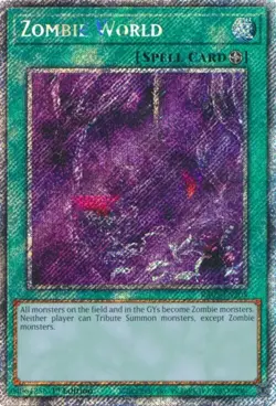 Yugioh! Zombie World - RA03-EN205 - Platinum Secret Rare - 1st Edition Near Mint - Image 1