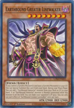 x3 Earthbound Greater Linewalker - LDS3-EN049 - Common - 1st Edition Yu-Gi-Oh! M - Image 1