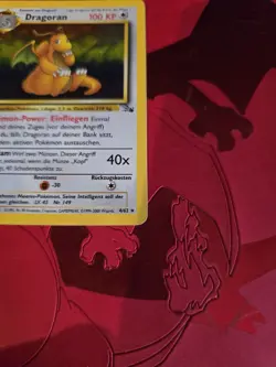 MP Dragoran 4/62 German Dragonite Fossil Pokemon Card Holo Rare - Image 2