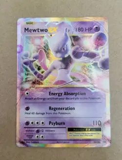 Mewtwo EX 52/108 Pokemon TCG XY Evolutions Ultra Rare Holo Card Psychic Type - Image 1