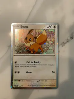 Eevee - SVP 200 Pokemon TCG Destined Rivals Cosmos Holo Black Star Promo Card - Image 1