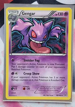 Pokemon TCG Gengar 60/162 Non-Holo Rare Card Breakthrough 2015 LP - Image 1