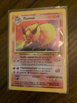 Pokemon TCG Flareon Holo Rare Jungle Card 3/64 LP Condition German - Image 3