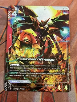 Gundam TCG Card Game Dual Impact GD02-055 LR+ Gundam Virsago Alt Art NM Rare - Image 1