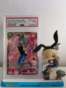 PSA 9 Bulma, The Bunny Girl BT10-011 SR Dragonball Super Card Game Unison - Image 1