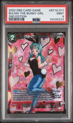 PSA 9 Bulma, The Bunny Girl BT10-011 SR Dragonball Super Card Game Unison - Image 2