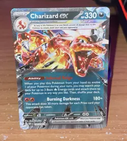 Charizard ex 125/197 SV03: Obsidian Flames TCG Pokemon Card Holo Foil Rare NM - Image 1